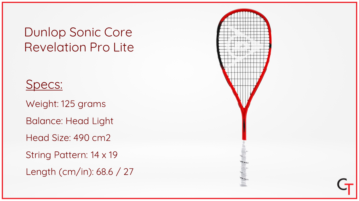 スカッシュラケット ダンロップ REVELATION PRO LITE Dunlop Sports Sonic Core Revelation Pro Lite Squash Racket